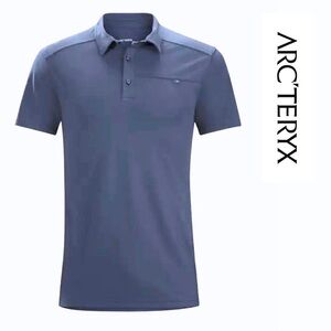 Arc'teryx Men’s Short Sleeve Captive Polo - Blue - Small